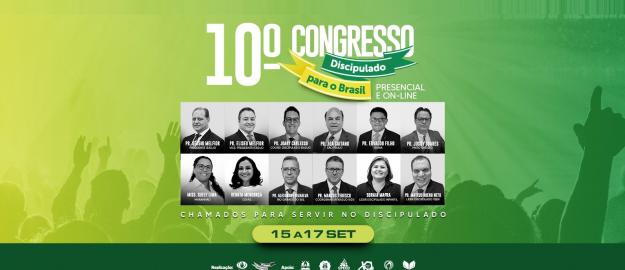 Inscrições Abertas: 10º Congresso de Discipulado para o Brasil acontece de 15 a 17 de setembro