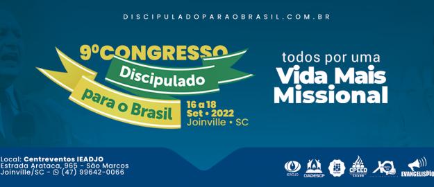 Discipulado para o Brasil está com inscrições abertas para o 9º Congresso