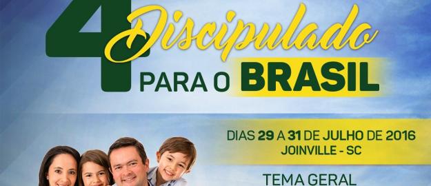 Joinville sediará o 4º Congresso Discipulado para o Brasil