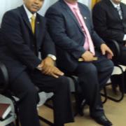 Pb. Silas, Coordenador da UNIAADJO Pb. Rogério Gravieski e o Distrital Pr. Edmarcos