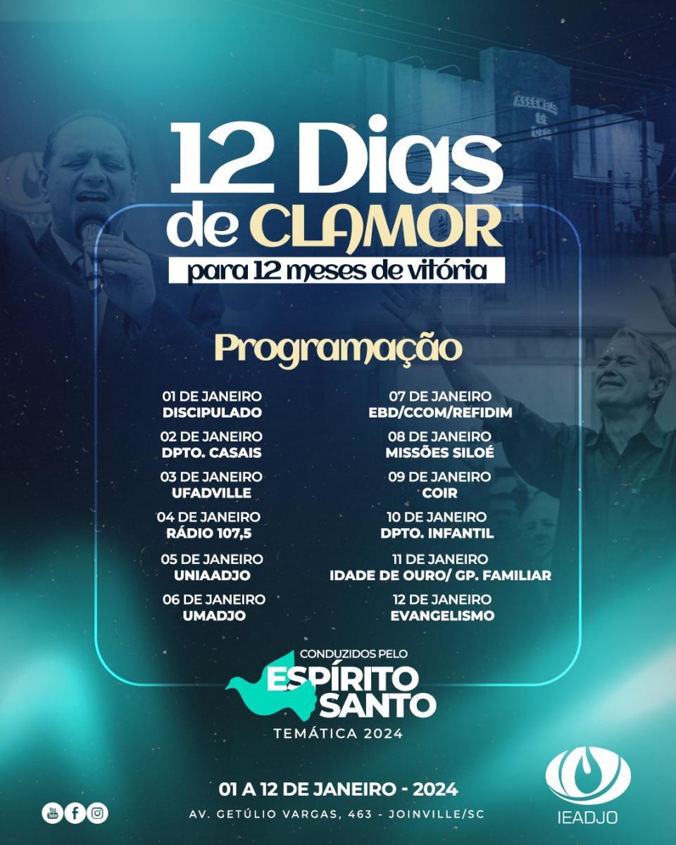 12 Dias de Clamor - Conduzidos pelo Espírito Santo
