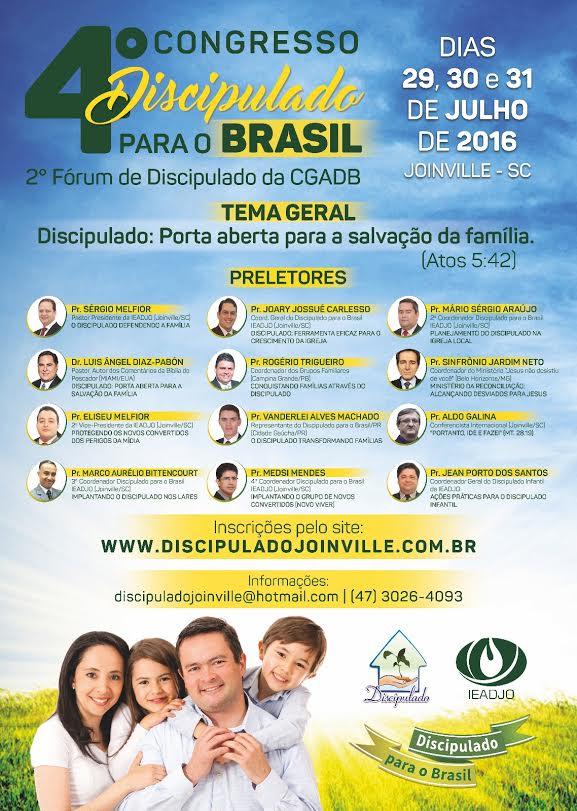 IEADJO realiza o 4º Congresso Discipulado para o Brasil