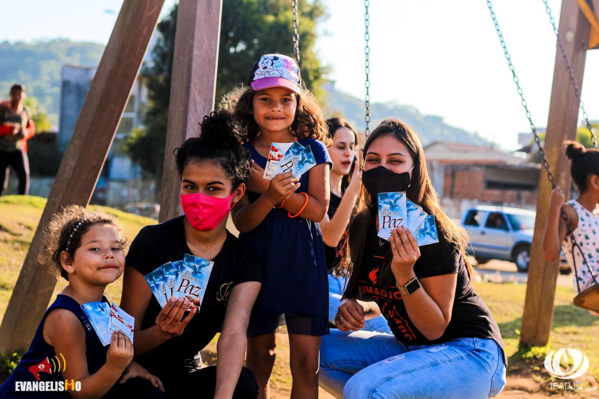 Ações Evangelísticas ganham as ruas das Regiões Leste e Sudeste de Joinville - Julho 2021