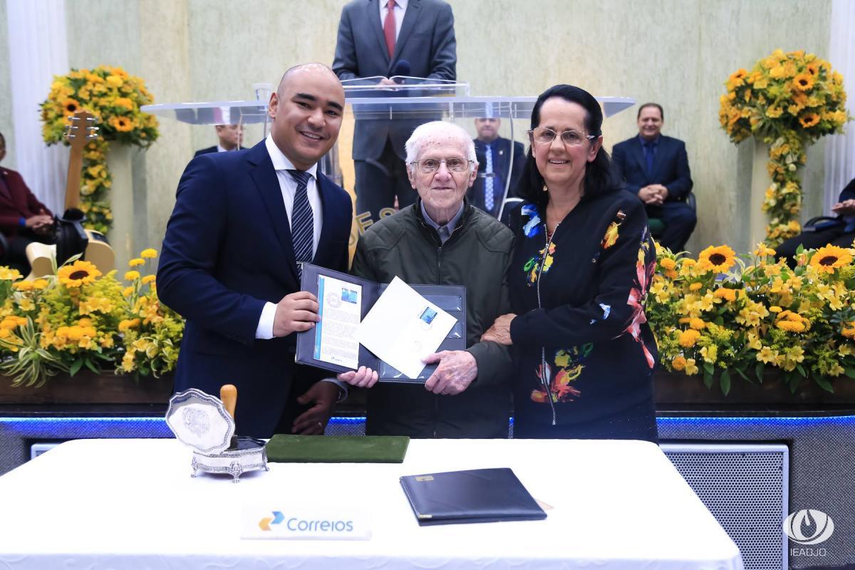 Correios de Santa Catarina lançam Selo Comemorativo pelos 85 anos da IEADJO - Agosto 2018