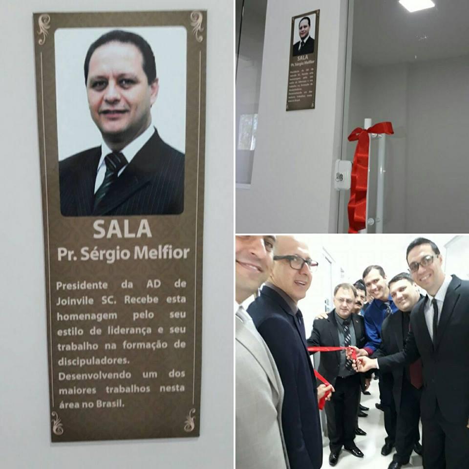 Pr. Sergio Melfior é homenageado na AD em São Leopoldo/RS - Dezembro 2017