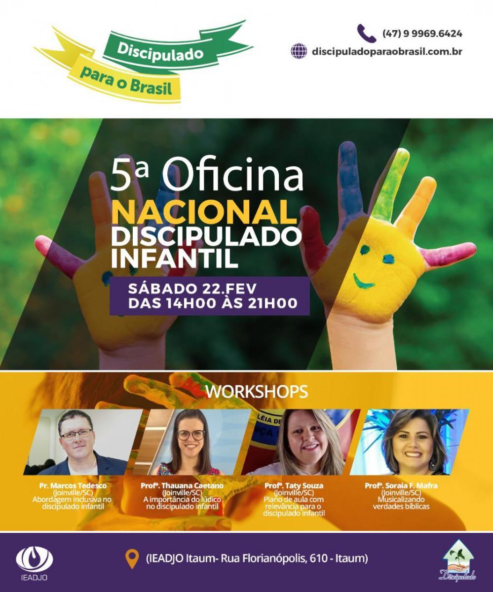 PROGRAME-SE: 10ª Oficina Discipulado para o Brasil acontece de 21 a 23 de Fevereiro