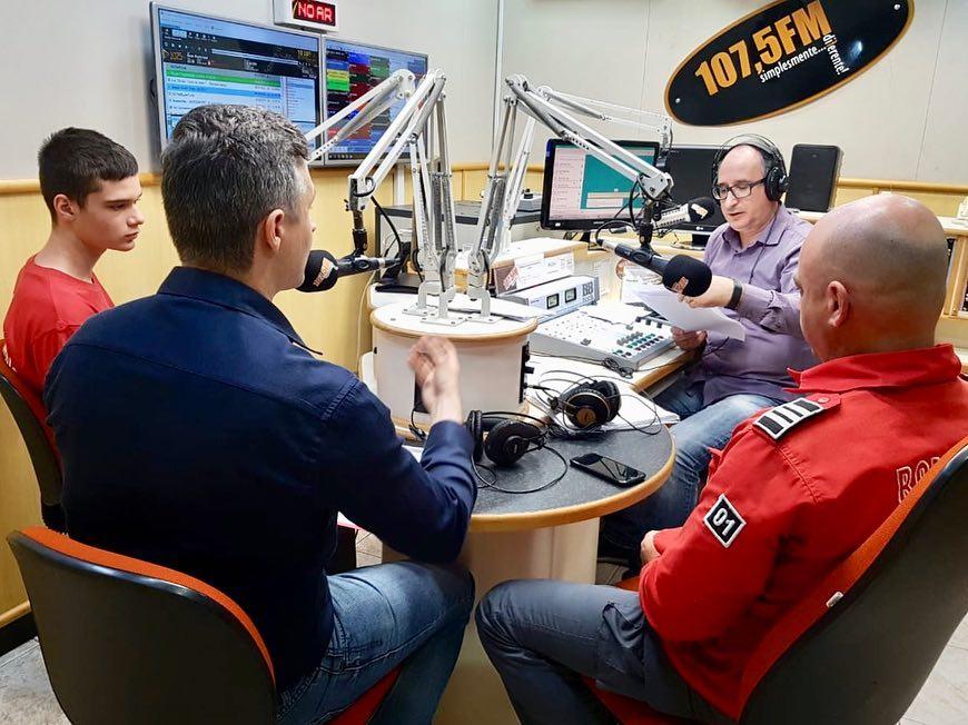Rádio 107 é homenageada pelos Bombeiros Voluntários de Joinville - Novembro 2018