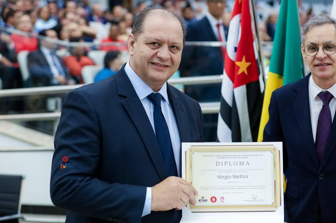 Pastor Sérgio Melfior, presidente da IEADJO. 
