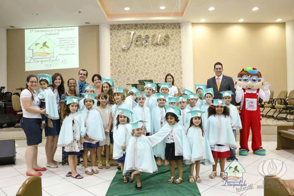 Realizada 3ª formatura do Discipulado Infantil na IEADJO Km 04