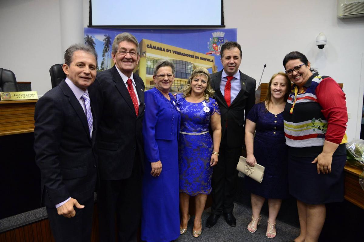 Vice-coordenadora da UFADVILLE é homenageada na Câmara de Vereadores de Joinville - Março 2015